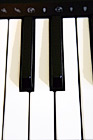 Piano Keys Close Up digital painting