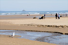 Cannon Beach, People, & Lighthouse digital painting