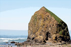 Haystack Rock From a Hill digital painting