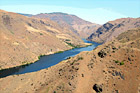 Aerial Hells Canyon National Recreation Park digital painting