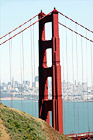 Vertical Golden Gate Bridge Close Up digital painting