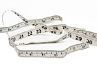 Measuring Tape on White Background digital painting