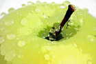 Water Drops on Apple digital painting