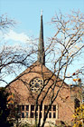 Eastvold Chapel & Trees, Vertical digital painting