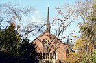 Eastvold Chapel During Autumn digital painting