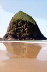 Haystack Rock & Reflection digital painting