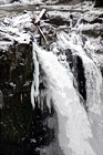 Close Up of Snoqualmie Falls & Icicles digital painting