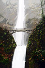 Multnomah Falls & Bridge Up Close digital painting