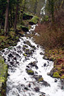 Wahkeena Falls digital painting