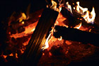 Campfire digital painting