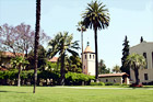 Mission Gardens & Mission Church digital painting