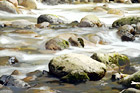 Streaming River & Big Rock digital painting