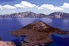 Crater Lake & Wizard Island digital painting