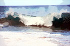 Kauai Crashing Waves digital painting