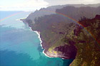Na Pali Coast Rainbow digital painting