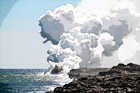 Lava Steam from Ocean digital painting