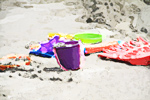 Beach Toys on the Sand digital painting