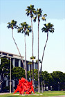 Downtown Beverly Hills, California Palm Trees digital painting