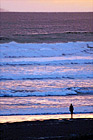 Seaside, Oregon Waves & Sunset digital painting