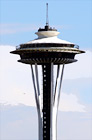 Close Up of Tip of Space Needle digital painting