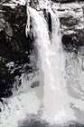 Frozen Snoqualmie Falls digital painting