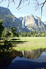 Yosemite Falls Reflection digital painting