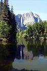 Yosemite Falls with Reflection digital painting
