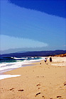 Beach at Half Moon Bay digital painting