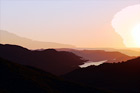 Yosemite Hills Sunset digital painting