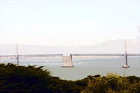 Bay Bridge from Coit Tower digital painting
