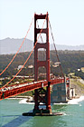 Vertical Golden Gate Bridge digital painting