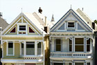 Two Homes of Alamo Square digital painting