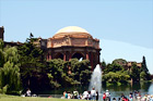 Palace of Fine Arts Exploratorium in San Francisco digital painting