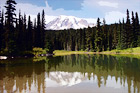 Mount Rainier & Reflections in Reflection Lake digital painting