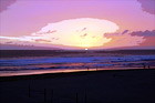 Sun Setting Behind Ocean digital painting