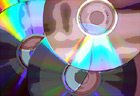 Close up of CDs digital painting