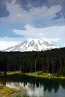 Mount Rainier & Reflection Lake digital painting