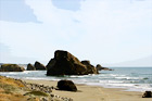 Sea Stacks Along Oregon Coast digital painting