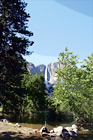 Yosemite Falls in Distance digital painting