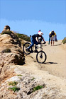 Kid Riding Bike Down a Hill digital painting