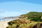 Marin County Coast View digital painting