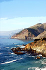 Pacific Ocean Coast in California digital painting