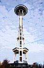 Front of Seattle Space Needle digital painting