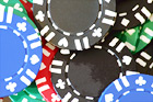 Close up of Poker Chips digital painting