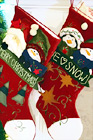 Christmas Stockings Close Up digital painting