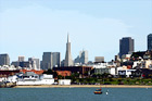 San Francisco City & Bay digital painting