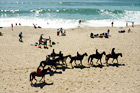 Horse Riding on the Beach digital painting