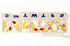 Vitamins in Weekly Pill Holder digital painting