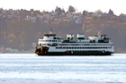 Ferry Boat in Puget Sound digital painting