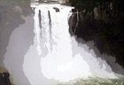 Snoqualmie Falls & Mist digital painting